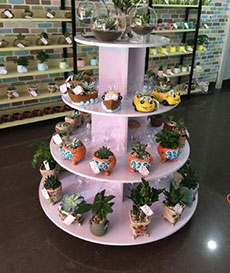 圆形中岛展柜-8